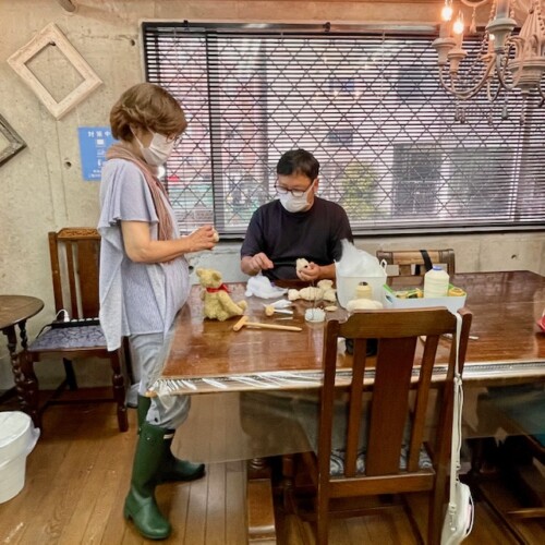 テディベア 手作り教室 1dayレッスン 教室風景