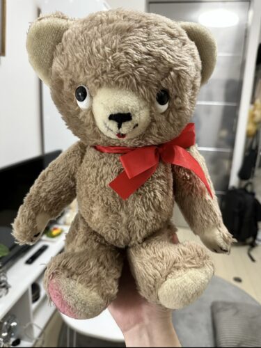 修理 メーカー不明 ヴィンテージ テディベア 全長約35㎝