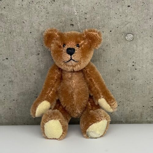 メーカー・作家不明 1990年代 ビンテージミニチュア テディベア 全長約11㎝:ビフォー1