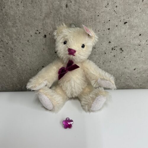 ドイツ シュタイフ社製 ローラ.テディベア.キーリング 全長約15cm:ビフォー1